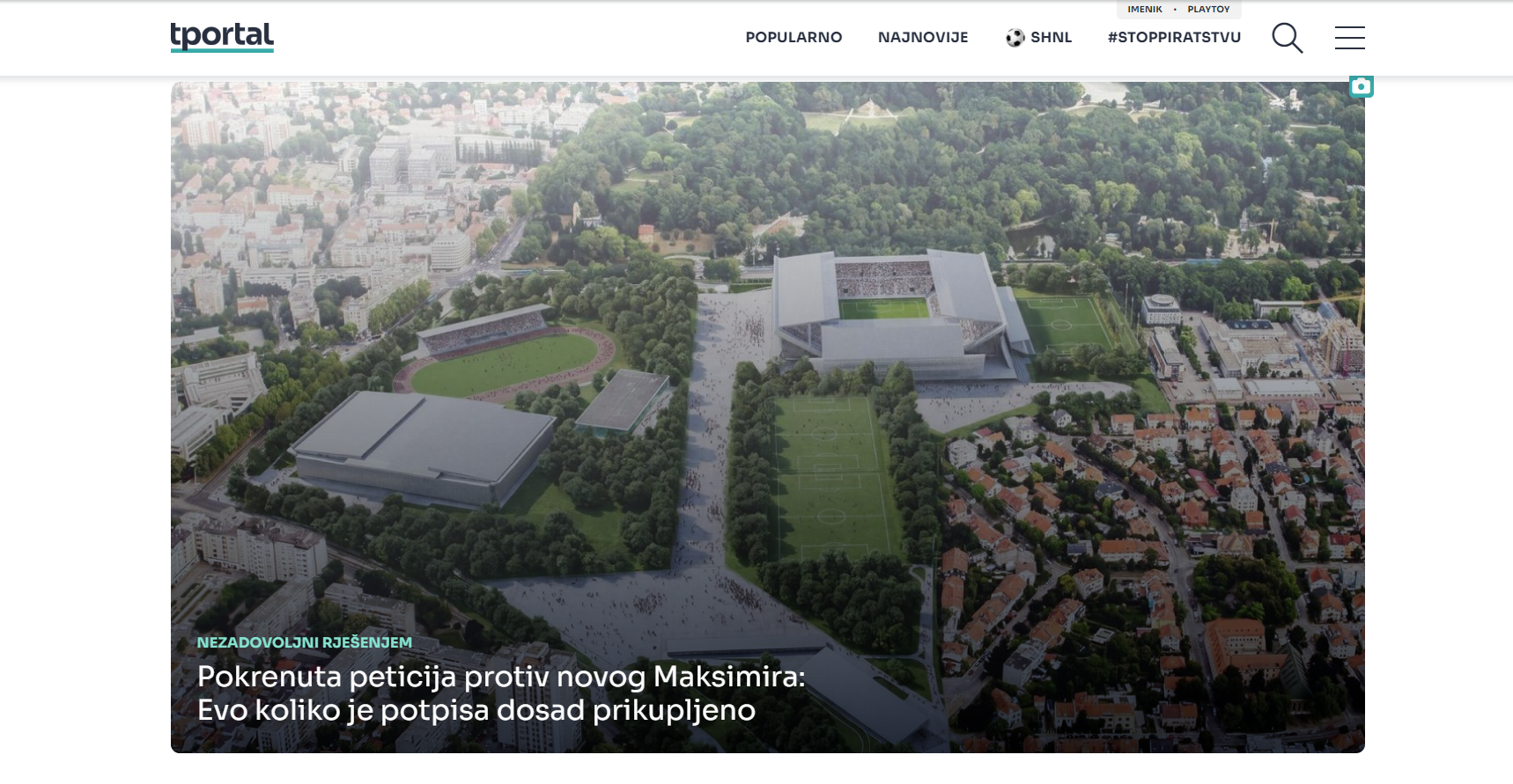 Više od 7.500 potpisa u 24 sata za ponovno razmatranje izgleda novog Maksimira